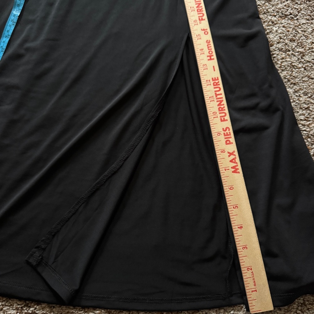 Torrid Black Cutout Maxi Dress Ruched Long Sleeve Bodycon NWT 00 - Picture 11 of 11